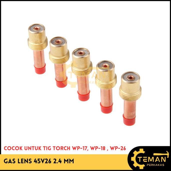 Cod,Bisa- Gas Lens 45V26 / Collet Body Gas Lens #2.4 Mm ( 45V26 ) Wp-17 / 26 /18