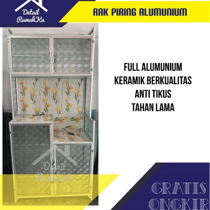 Rak Piring/lemari piring/rak magic com/rak kompor/rak piring aluminium