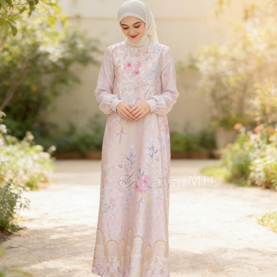 OFFICIAL Gamis Satin Silk Premium/ Gamis Mewah Pesta Kondangan