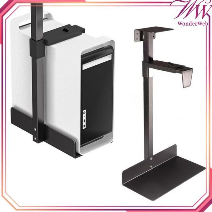 1set Tray CPU Komputer Bawah Meja Dudukan CPU Komputer Rak CPU Komputer Dinding Bracket CPU Komputer