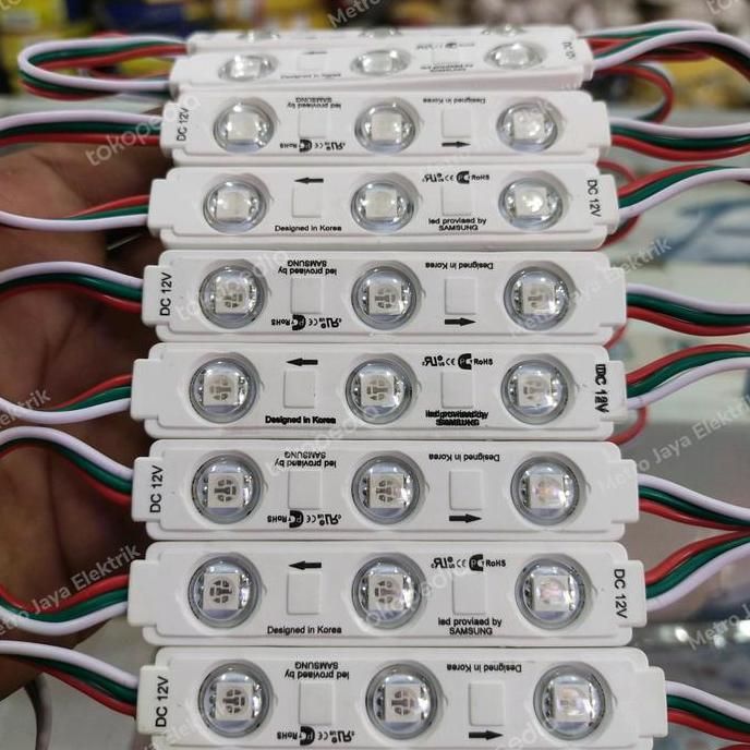 [20pcs]LED Module RGB Running 3 Mata 1,5W DC/12V IP68 Type 5050
