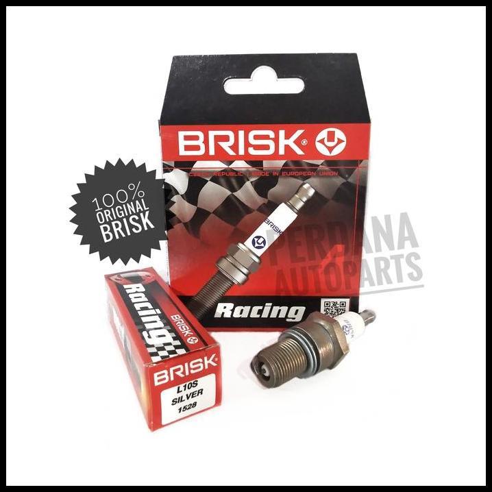 TERLARIS BRISK SILVER RACING BUSI MOTOR 2TAK DRAT PENDEK / PANJANG ORIGINAL !!!