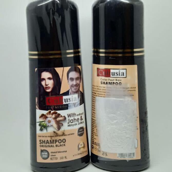 Cultusia shampo penutup uban Extract Kering Hitam Black Penghitam Zaitun sampo cultusia uban