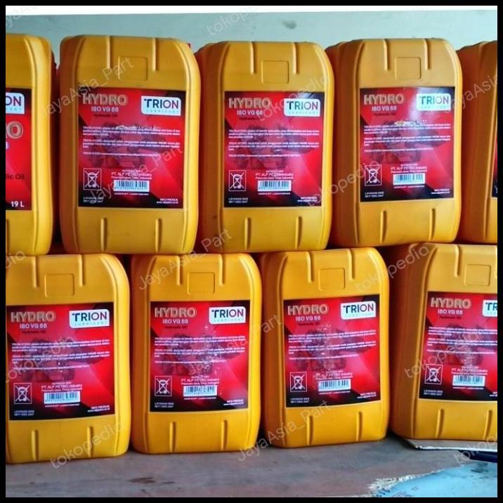HOT DEAL TRION HYDRAULIC 68 19L PAIL/OLI HYDRAULIC/HIDROLIK/TURALIK/OLI 10 ISO 68/VG 68 TRION PAIL/E