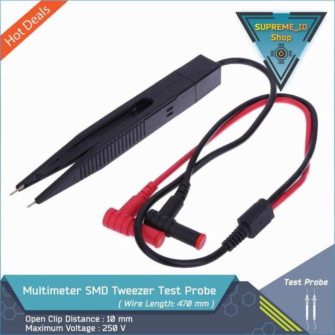 Multimeter PCB SMD Tweezer Test Probe Tester ready