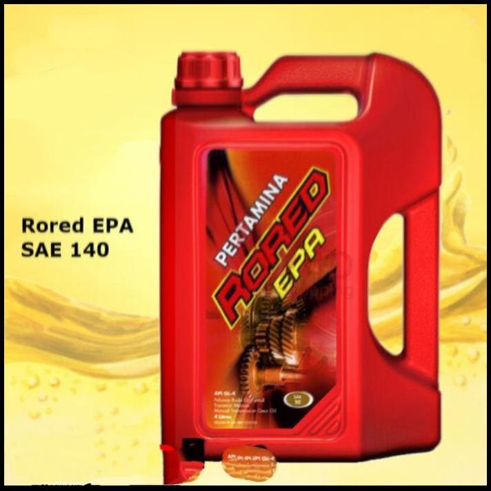 BEST DEAL OLI GARDAN/TRANSMISI MOBIL RORED EPA SAE 140 GL4 (4 LITER) 