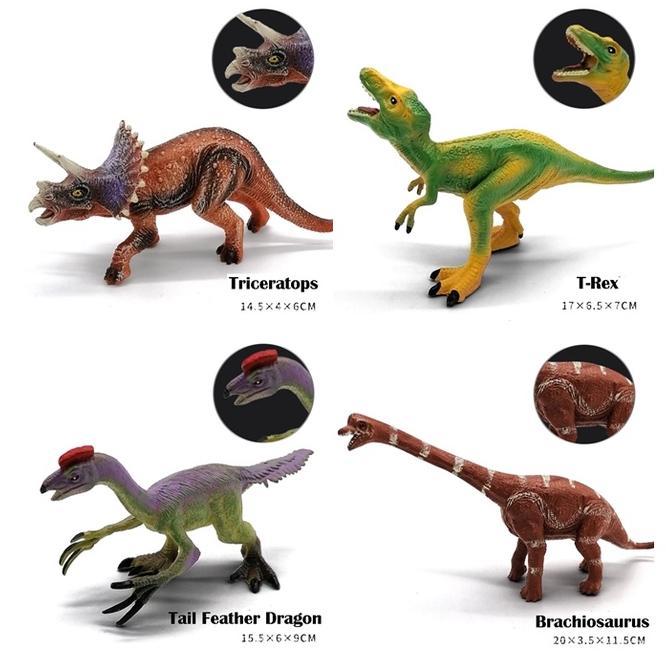 MURAH Mainan Anak Dinosaurus Action Figure Dinosaur Karet Dino Trex