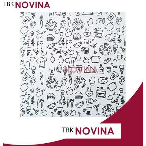 [100 Pcs] Kertas Nasi MOTIF PRINTING KORAN ROTI Anti Lengket