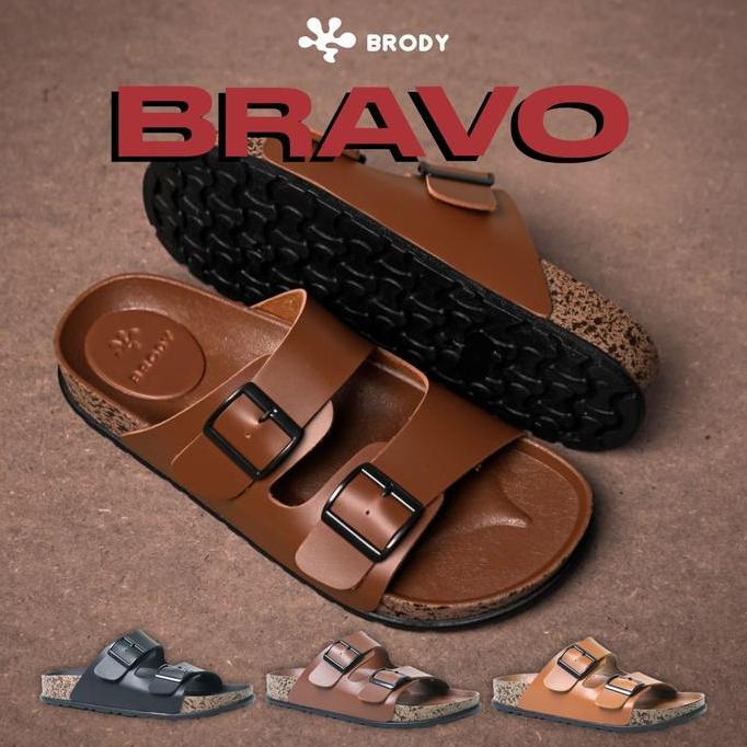 Brody BRAVO Sandal Selop Pria Sole Puyuh Sendal