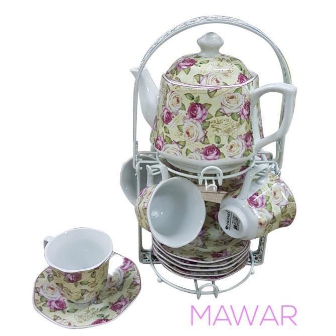 Tea set Vicenza C78N / Perangkat cangkir minum teko Vicenza