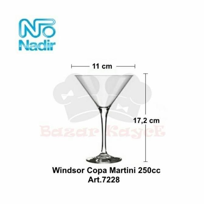 Gelas MARTINI 25cl NADIR/ Gelas Bar Martini/ Stem Glass Martini 7228