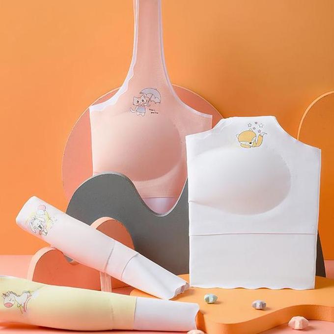 MS02 Miniset Bra Remaja Seamless Tanpa Kawat BH Wanita Anak Sekolah Tanktop Pelajar Import Korea Jep