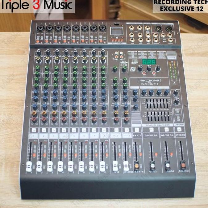 Murah Recording Tech RT Exclusive 12 eklusiv 12 Mixer Audio Usb interface triple33 Ayo Beli