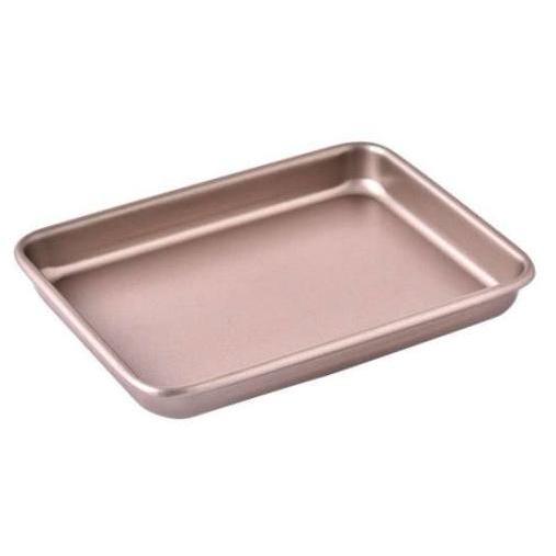 Equipment- Loyang Premium Persegi Panjang Loyang Bolu Gulung Rose Gold Rendah