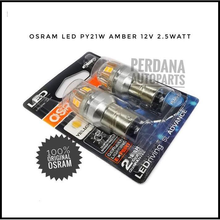 HOT DEAL LED SEIN TOYOTA VIOS 2003-2017 ASLI OSRAM PY21W BAYONET AMBER