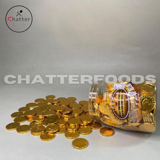 COKLAT KOIN EMAS KECIL ISI 180/ COKLAT KOIN EURO KEMASAN TOPLES/ COKLAT BENTUK KOIN EMAS 500GR