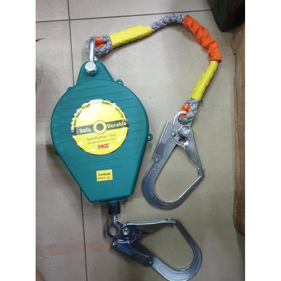 Fall Arrester 15 Meter Hook Besar Safety Lifeline Tali Pengaman Safety