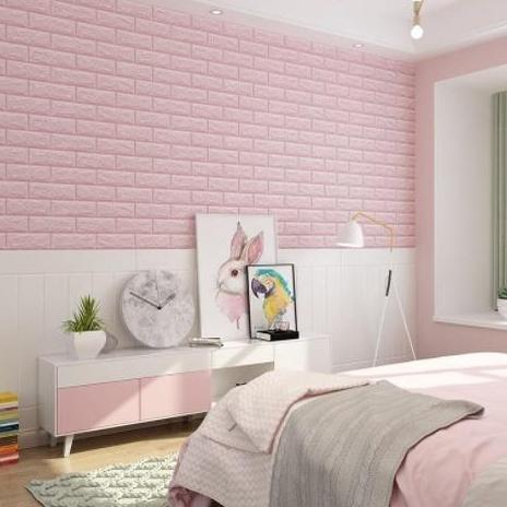 Wallpaper Dinding Foam 3D Motif Walpaper Stiker Dekorasi Kamar Plafon