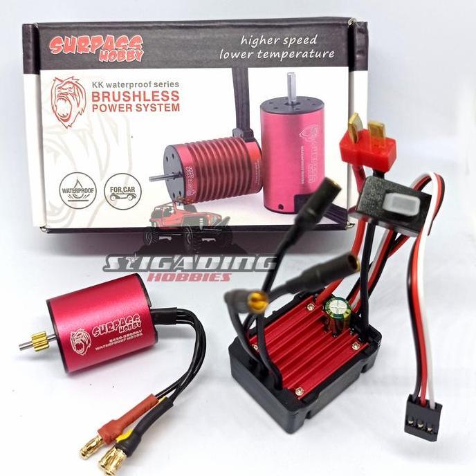 SURPASS COMBO ESC 25A WATERPROOF + 2430 MOTOR BRUSHLESS 5800kv MN WPL