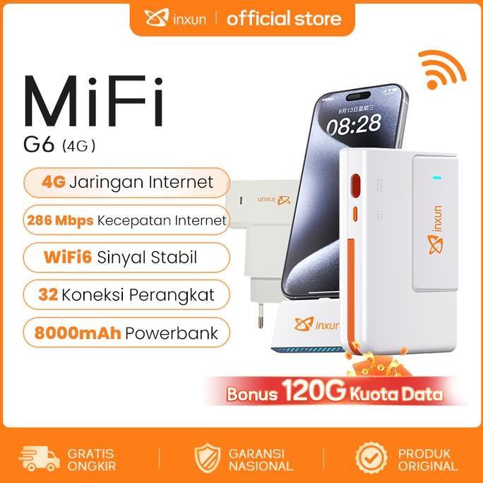 TATASTRATA31 - BONUS 12GB 12 BULAN KARTU PERDANA XINXUN G6 POCKETWIFI DAN POWERBANK MODEM WIFI ALL O