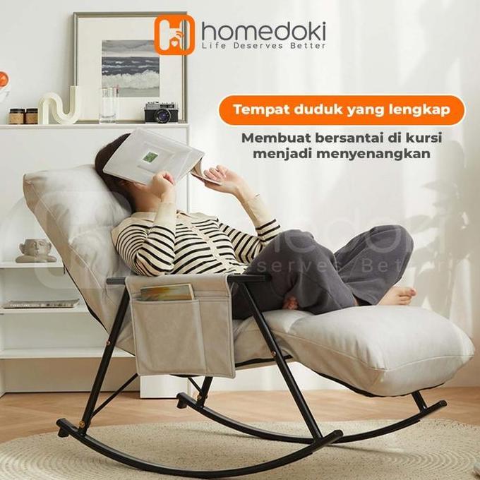 Homedoki Sofa Santai Kursi / Goyang Santai Kursi / Sofa Malas / Kursi Tidur Sofa / Kursi Sofa Multif