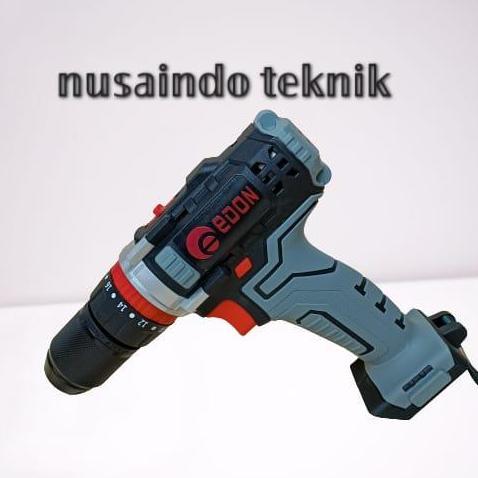Mesin Bor Cordless Drill Impact Edon Ed2-1810D 18V Mesin Tanpa Kabel Produk 1Oo% Original
