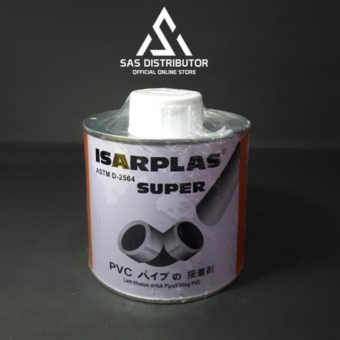 Lem Isarplas Kaleng 400 gram / Lem Fox Isarplas Kaleng / Lem Pipa PVC / Isarplas Kuas / Lem Pralon