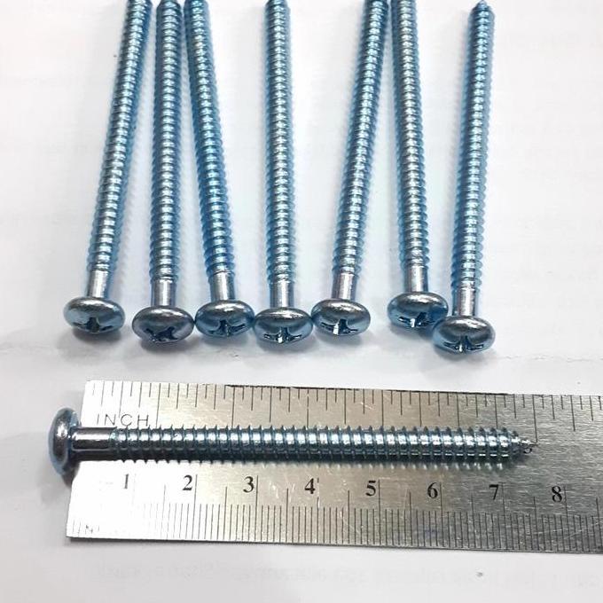 Sekrup 7.5Cm Ph 12X3In Skrup 7Cm 50Pcs Terbaru 