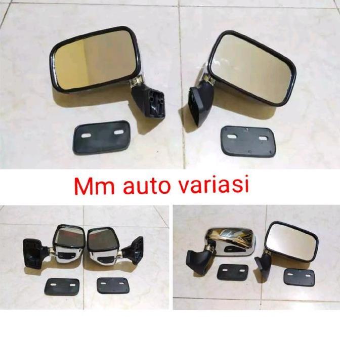 Spion Mobil QMI 5520 Universal Chrome Carry Kijang Super Kijang Grand Pick Up L300 Sedan Lama spion 