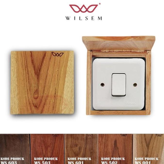 Frame Saklar Lampu Kayu Jati Asli 100% 3D Glow in the Dark/Frame Saklar