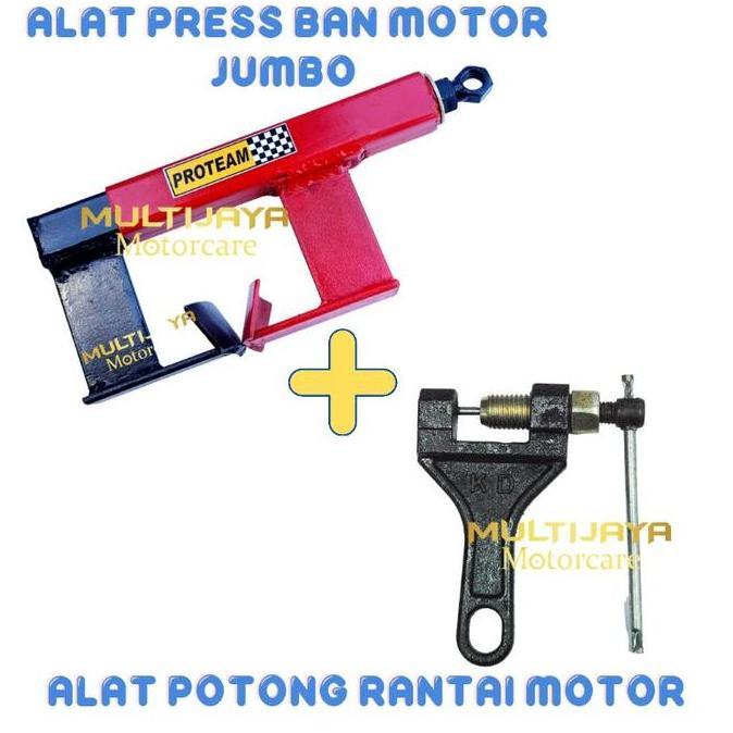 IKFOICI SALE Paket Alat Press Ban + Alat Potong Rantai Sepeda Motor Breaker Car Tire