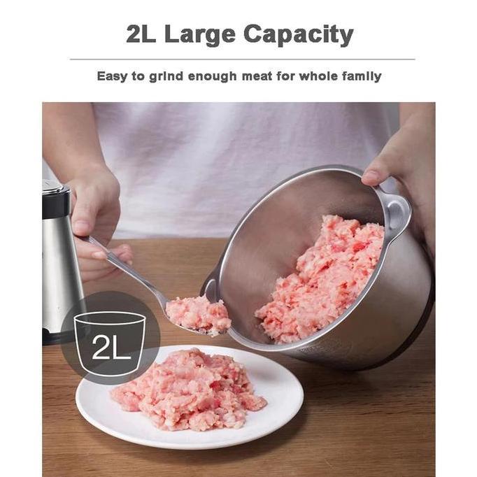 Chopper Daging Multifungsi 2L QME/ Blender Daging Makanan Multifungsi