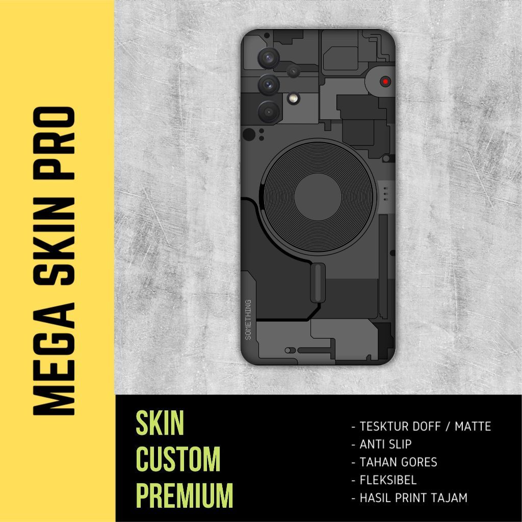Promo 2Pcs Skin Samsung A32 4g Full Body - Isi 2 Buah Something Dark Garskin Case Stiker Protector F