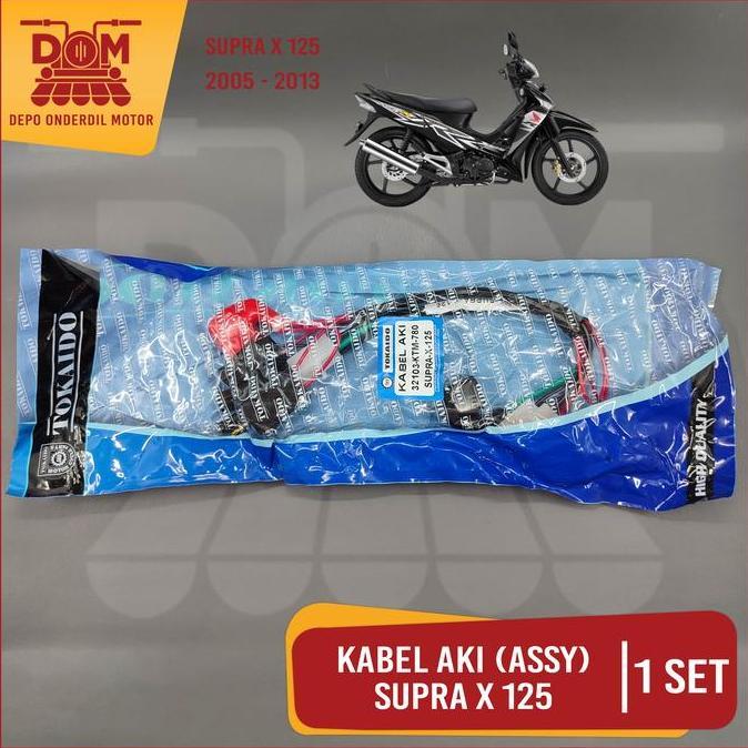 Promo Kabel Aki Assy Supra X 125 (TOKAIDO) Cable Cabel Body Bodi Skun Accu Motorcycle Motor Honda Su