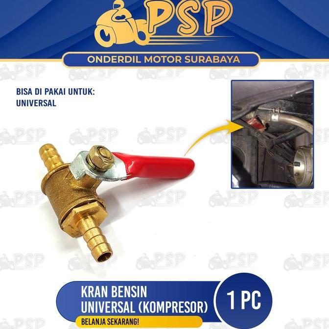Promo Kran Bensin Universal (Kompresor) - Keran Bengsin Kuningan Selang Angin Kompresor berbagai Kep