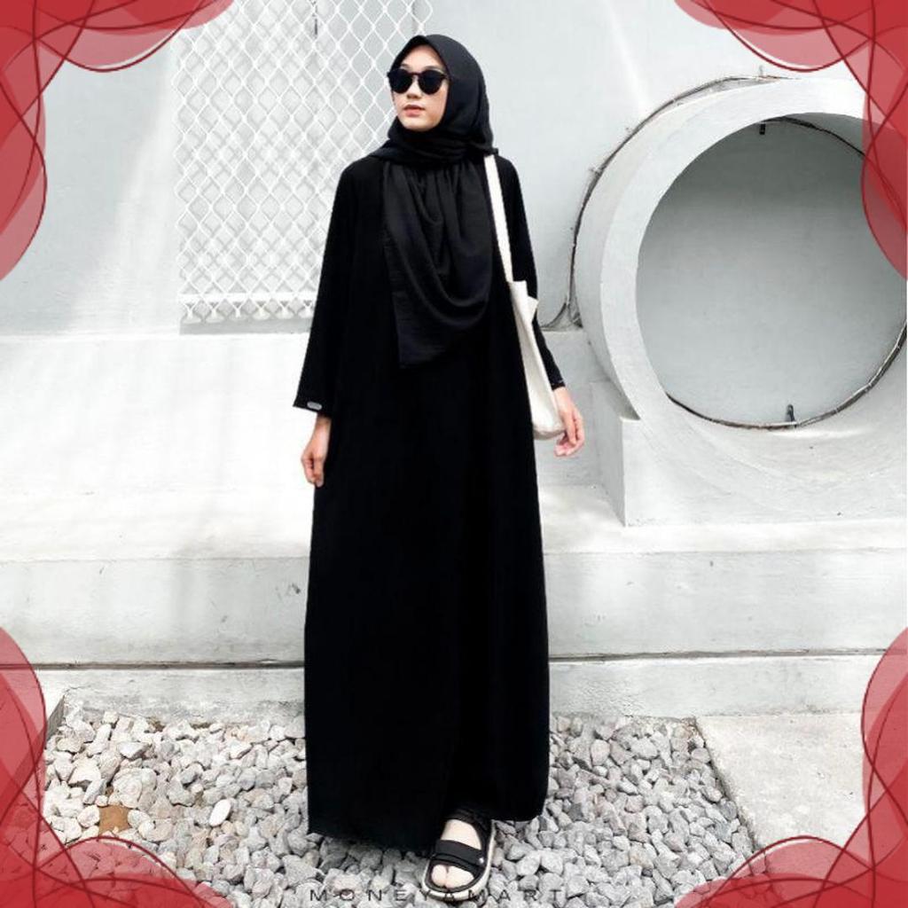 Sale Abaya Polos Wanita / Gamis Santri Remaja Putri Terbaru Ukuran S M L Xl Xxl