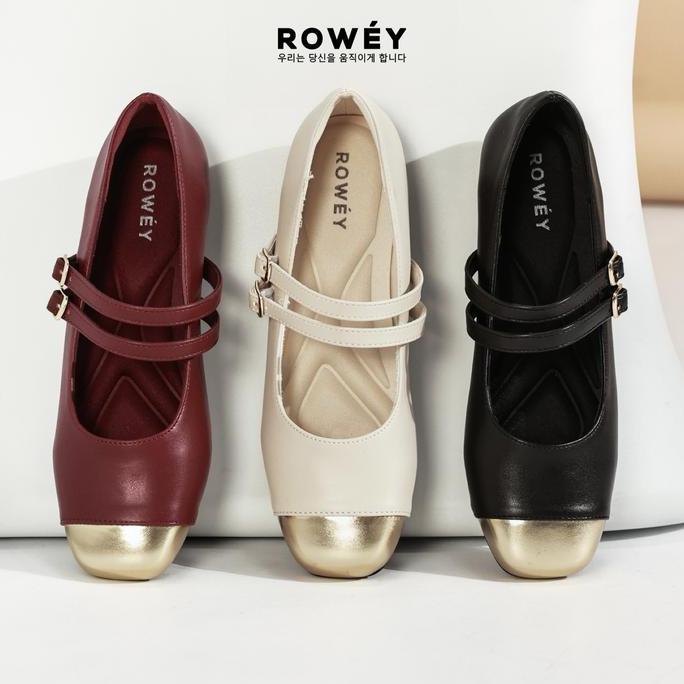 Rowey Sepatu Wanita Flat Shoes Mary Jane Korea