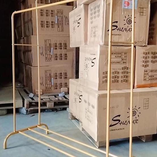 Sentaku- Shenar ,Gantungan Baju /Stand Hanger/ Big Double Stand Hanger Mulig / Rak Gantung Baju Gawa