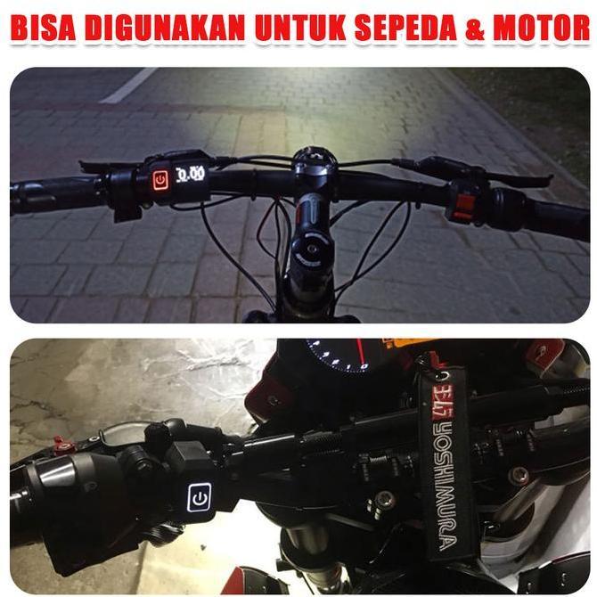 Promo Saklar On Off LED Motor Dan Sepeda Dapat Menyala Saklar Modifikasi Kecil Berkualitas Diskon