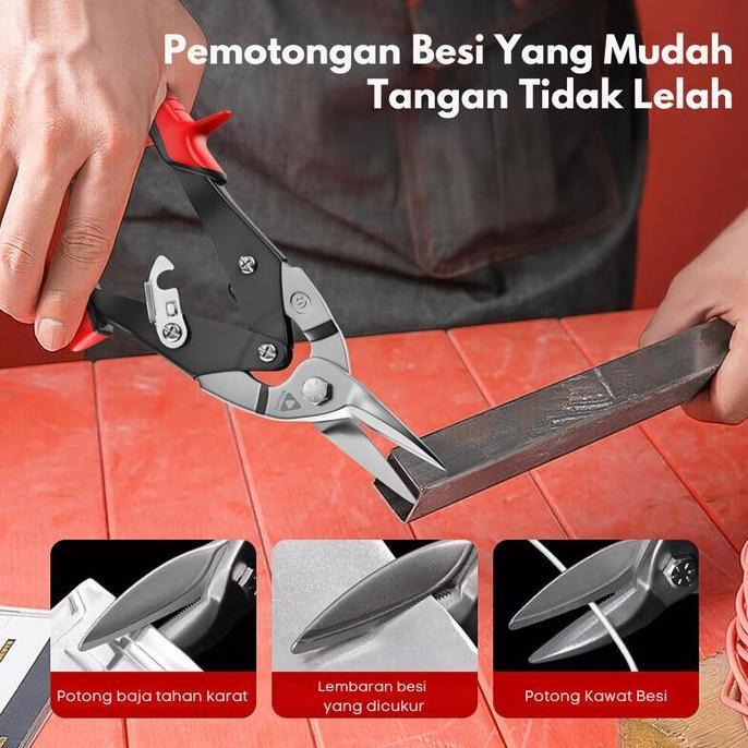 Household - Mitsushi Gunting Baja Ringan Serbaguna 10 Inch Panjang 250Mm/Gunting Holo Gunting Baja R