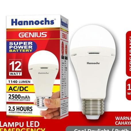 Bohlam Emergency Hannochs Genius Lampu Emergency Hannochs Bohlam Led Bulb Hannochs Lampu Led Hannoch