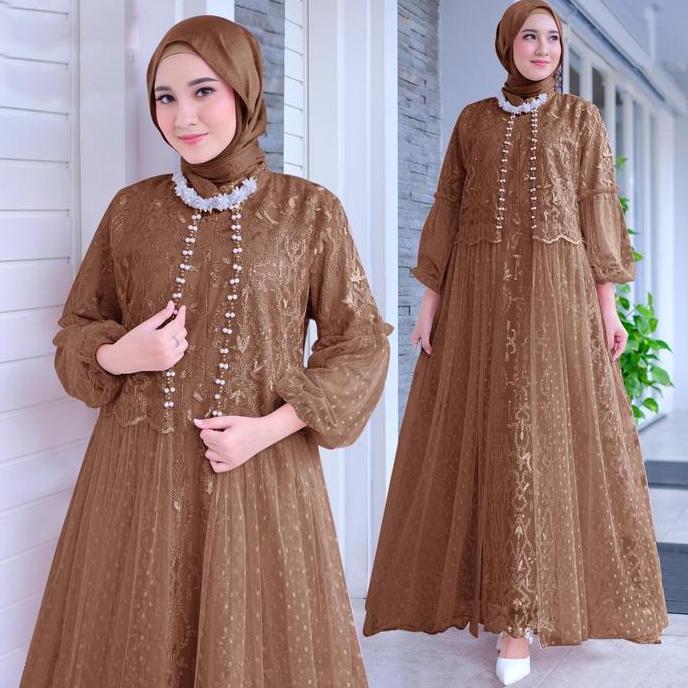 Wxwxw- Maxi Efika (M-Xxl) Gamis Lebaran Gamis Pesta Gamis Kondangan Gamis Busui Gamis Murah