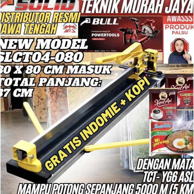 Terlaris Solid Mesin Tile Cutter Manual Pemotong Keramik 80 Cm / 800 Mm