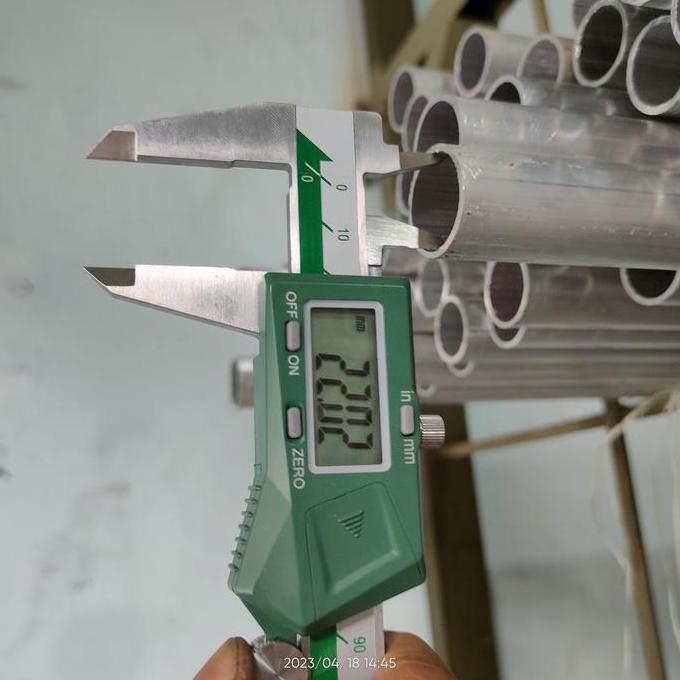 pipa aluminium OD 25 x id 22 tebal 1,5mm x 1000 pipa dural 6061
