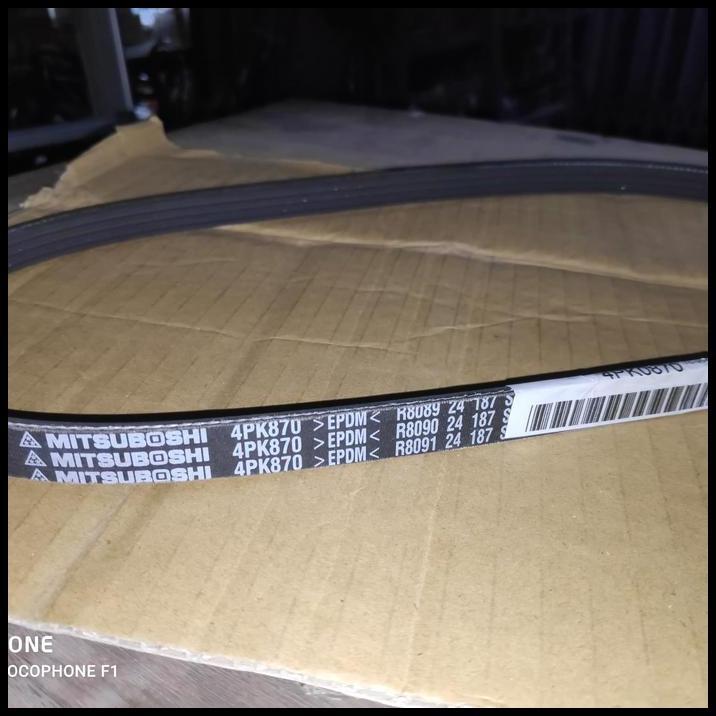 BEST DEAL MITSUBOSHI FAN BELT 4PK870 EPDM TALI KIPAS FANBELT 4PK 870 