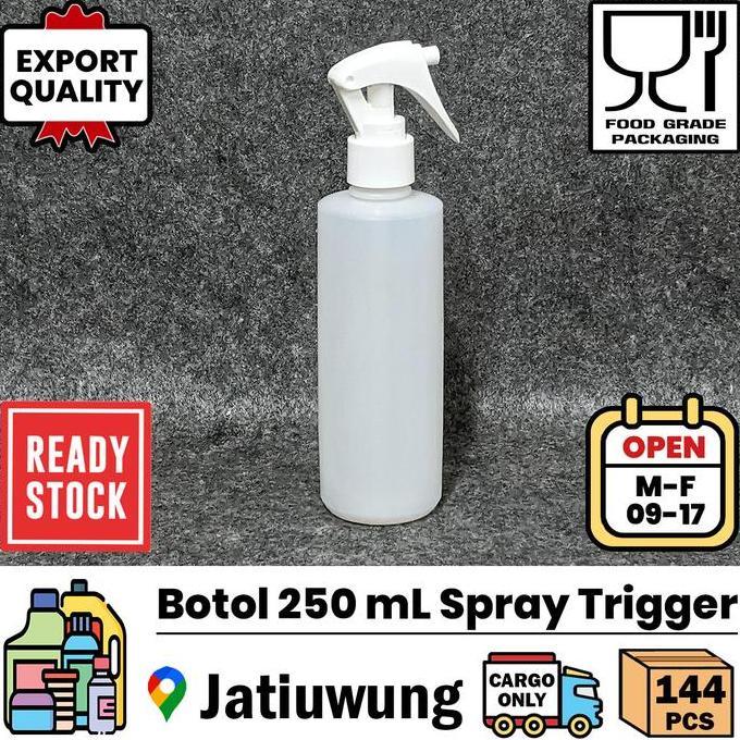 Grosir (Cargo) Botol 250 Ml Spray Triger Trigger 250Ml ( 144 Pcs Per Kardus )