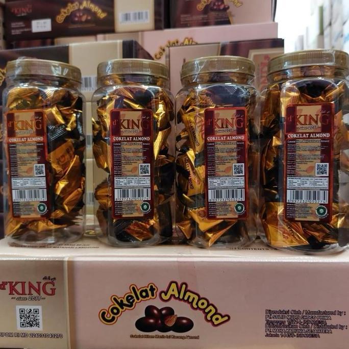 Cokelat kacang Almond dKing 1 Dus isi 4 Toples Chocolate