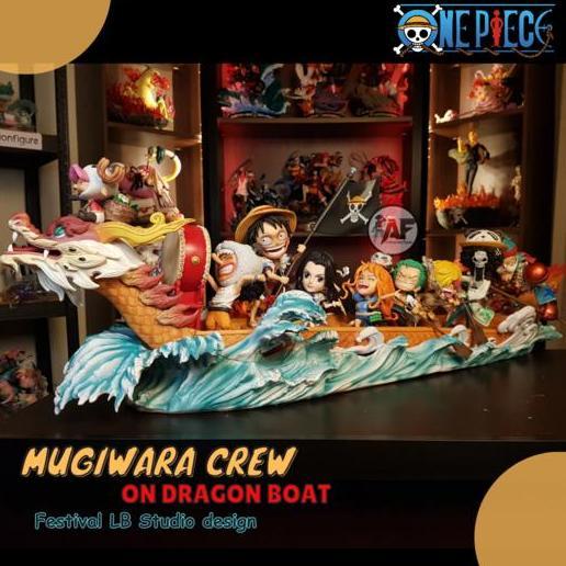 READY LIMITED ITEM  LARGE SIZE Statue Action Figure One Piece Mugiwara Crew on Dragon Boat Festival 