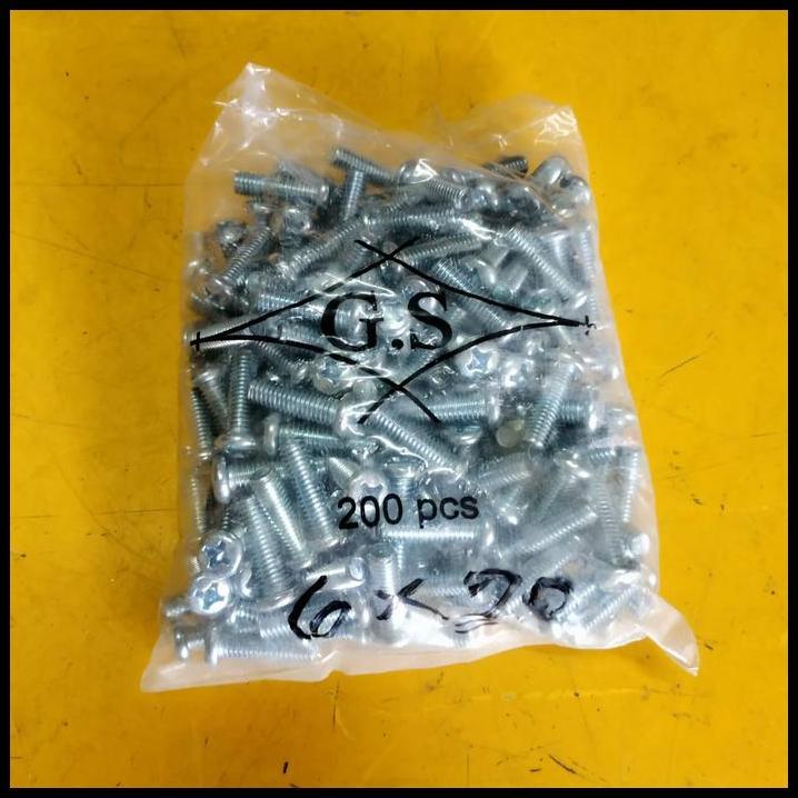 TERLARIS BAUT JP M 6 X 20 200 PCS 