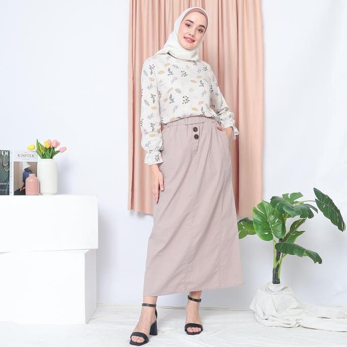 NEW RILLEY - Rok Haifa | Bawahan Panjang Wanita Rok Muslim